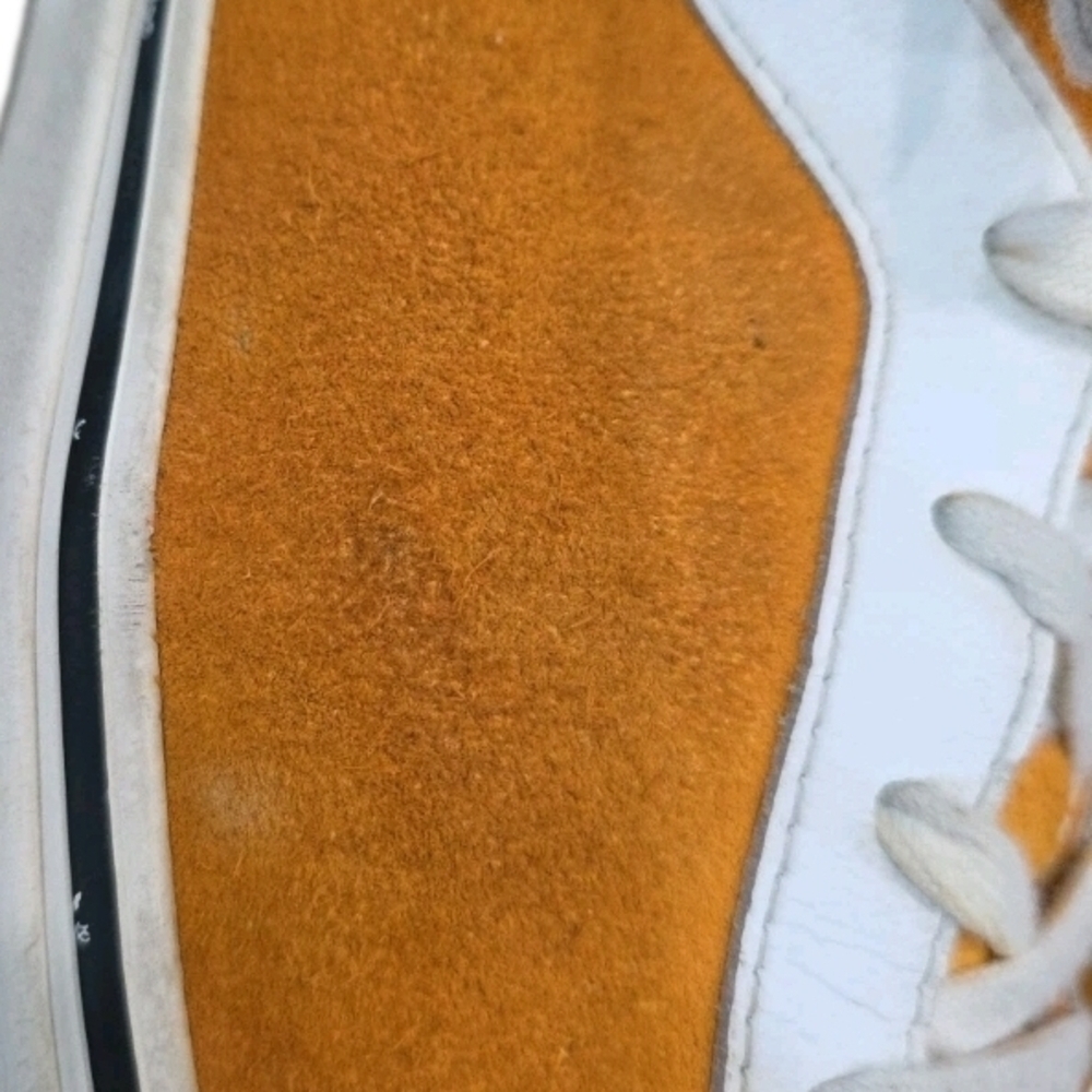 219 Vans Bold Ni Suede Low Top Sneakers Orange Zinna Men's Size 13 - Picture 12 of 14